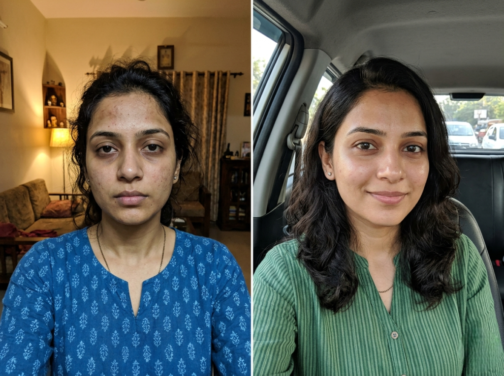 Glutathione Patient 4 before and after