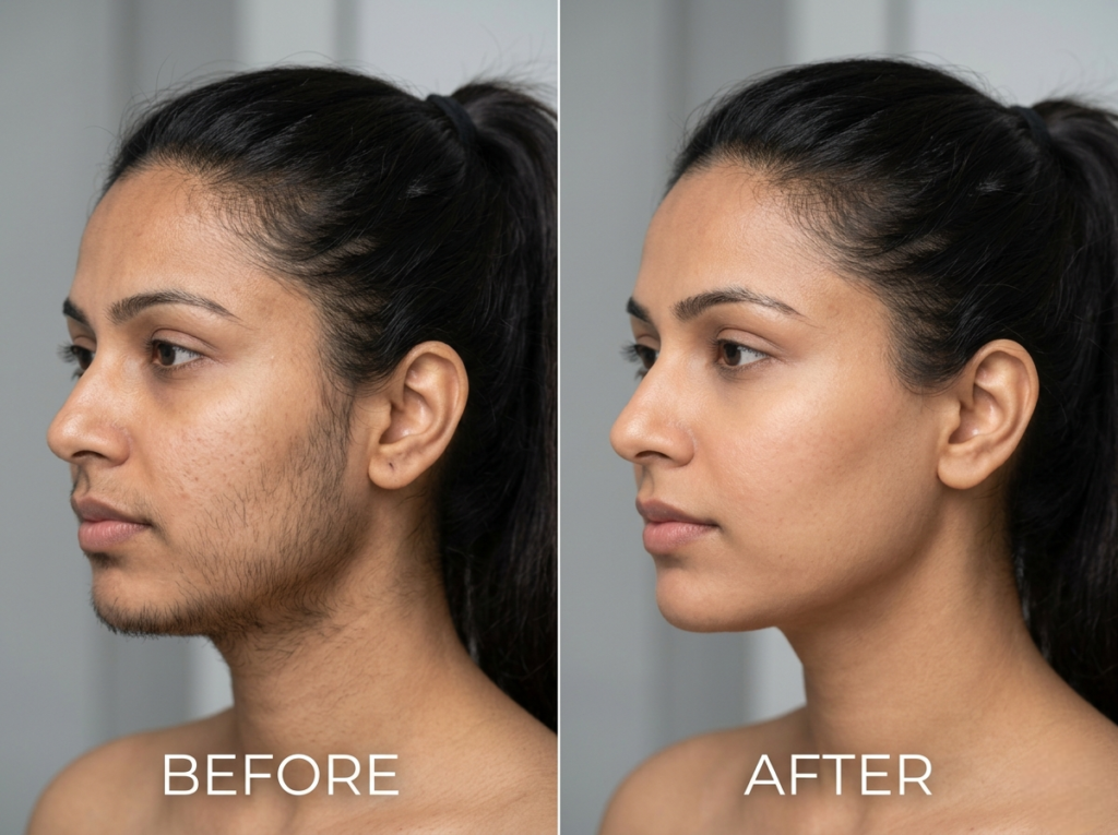 Laser Hair Removal New Patient 2- Before & After