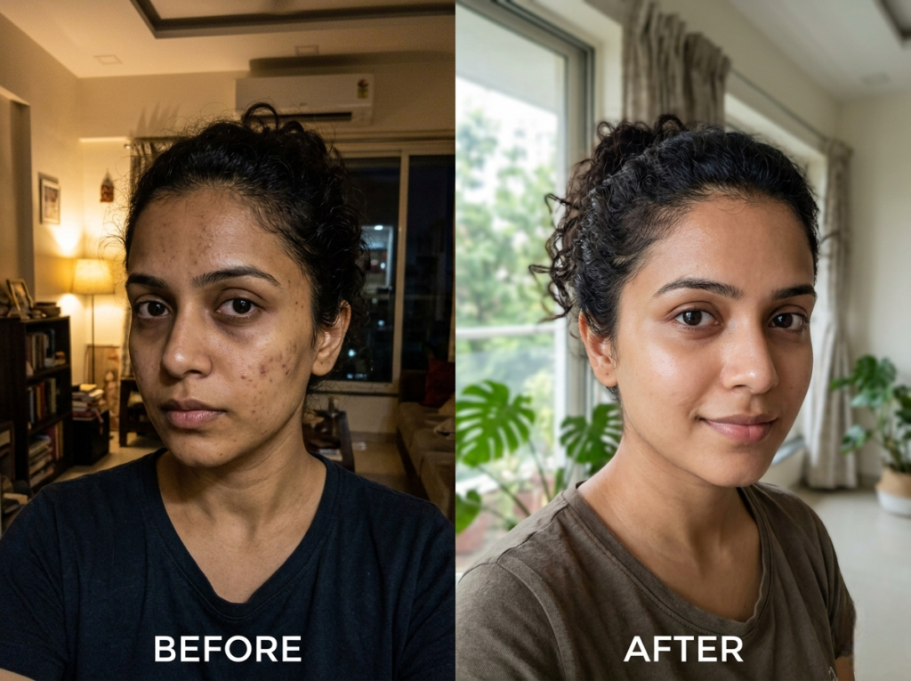 Glutathione Patient 3 before and after