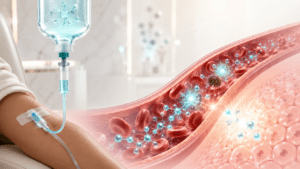 Infographic icon for advanced antioxidant infusion supporting skin radiance