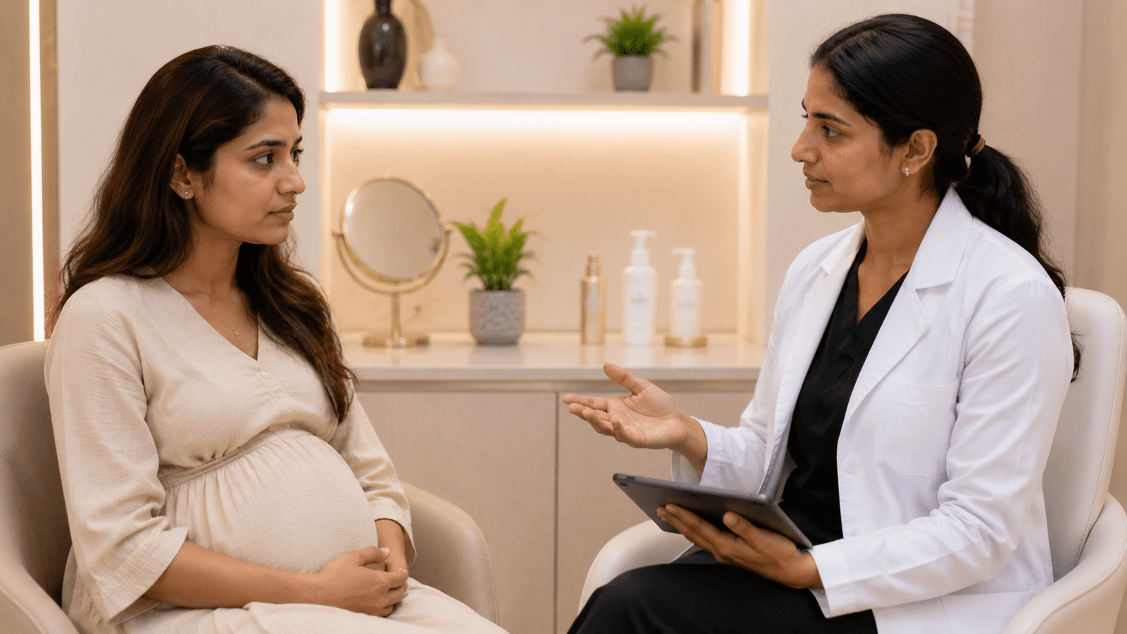 Medical consultation before GFC hair treatment at Brilliance Cosmocare Skin Hair and Weightloss Treatment in Andheri Mumbai